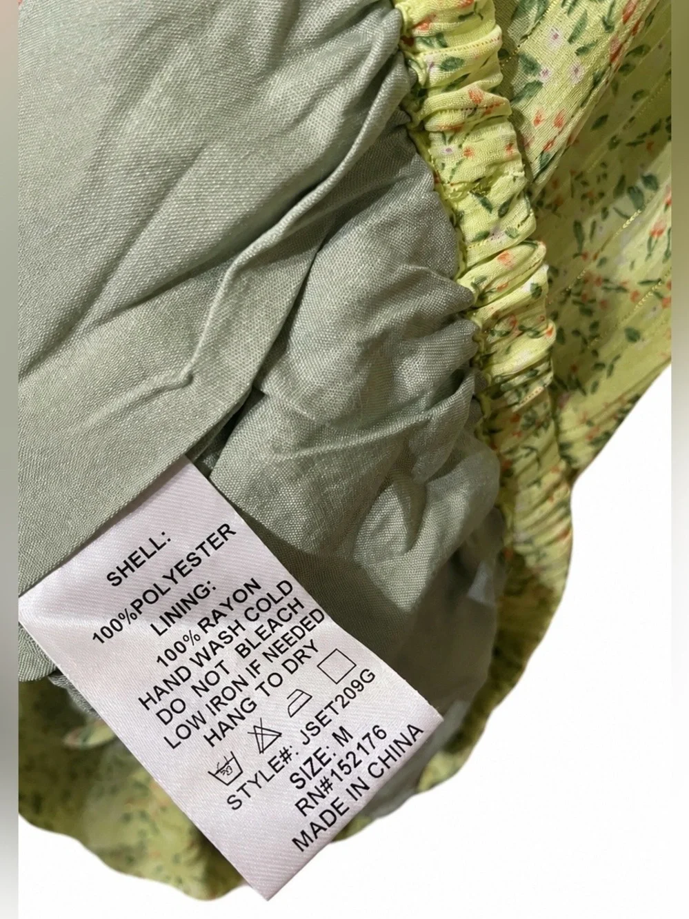 NEW RESET by Jane Lizzie Spring Floral Skirt  Set – Green | Size Medium